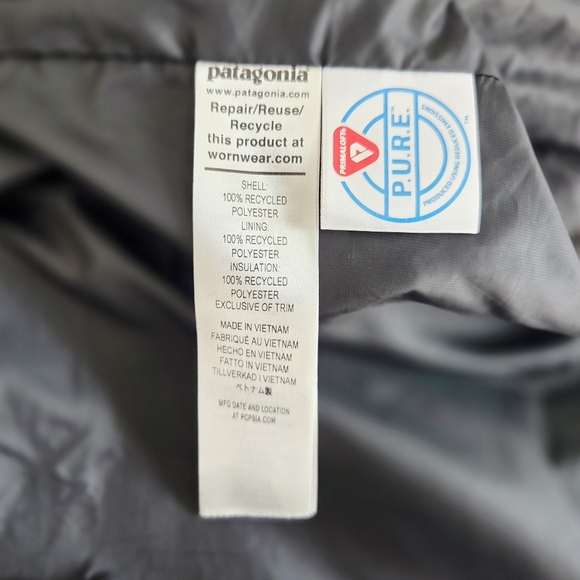 Patagonia Womens Black Quilted Insulated Vest Size Medium - Picture 3 of 3